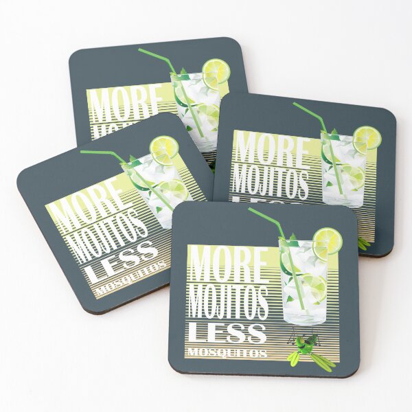 Item preview, LESS MOSQUITOS MORE MOJITOS_MOSQUITO NET designed and sold by PagotoCaroto.