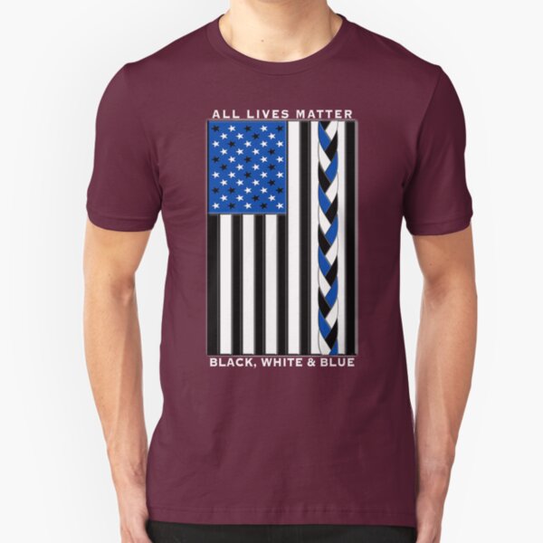 Blue Lives Matter USA United We Stand Police Officer Cop Youth Tee Shirt T