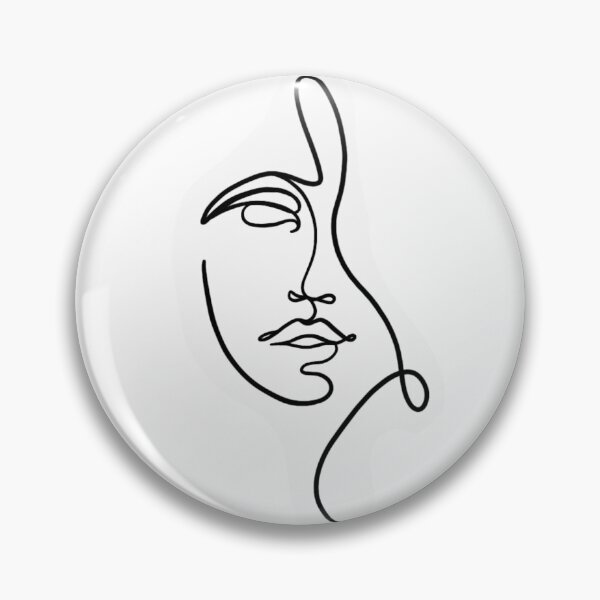 Item preview, One line face art long designed and sold by Mywaytothehigh.