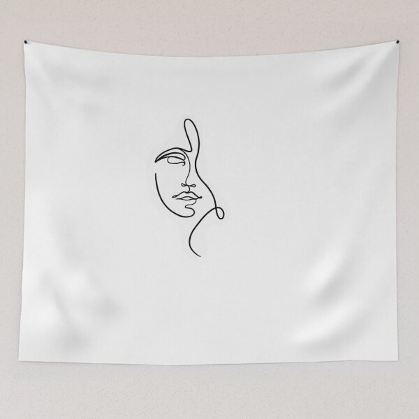 Item preview, One line face art long designed and sold by Mywaytothehigh.
