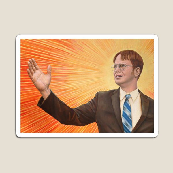 Item preview, Dwight Schrute Messias Malerei designed and sold by Reilstreet.