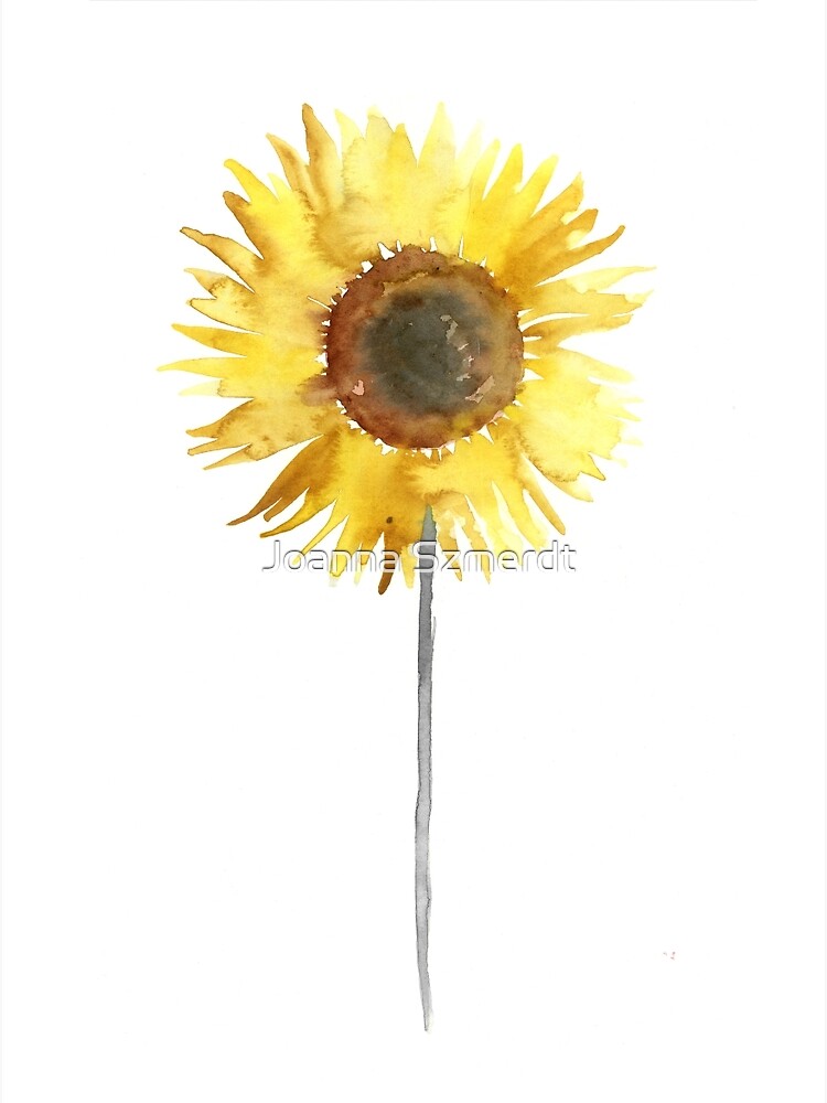 Tarjetas de felicitación «Girasol floral amarillo mujer minimalista  ilustración» de asiaszmerdt | Redbubble