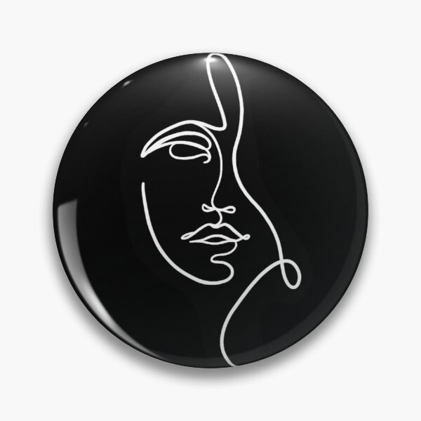 Item preview, Copy of One line face art long black designed and sold by Mywaytothehigh.