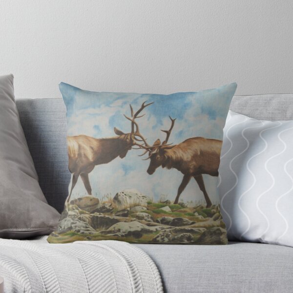 Item preview, Elk Bulls Fighting designed and sold by Vknoll.