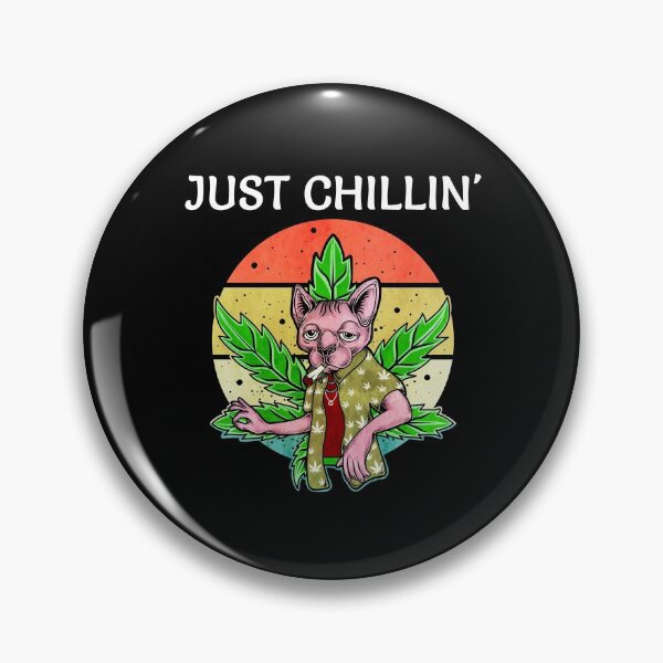 Item preview, Just Chillin' Pot Smoking Cat designed and sold by ojdart.