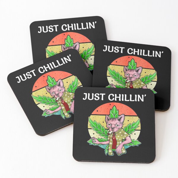 Item preview, Just Chillin' Pot Smoking Cat designed and sold by ojdart.