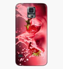 Strawberries Splash Case/Skin for Samsung Galaxy