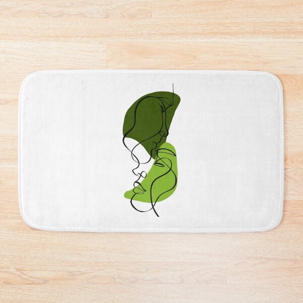 Item preview, One line face art green  designed and sold by Mywaytothehigh.