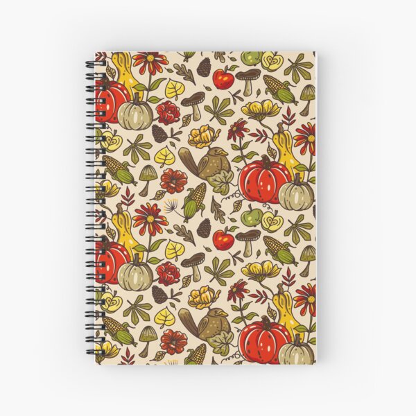 Botanical Autumn Scenery Spiral Notebook