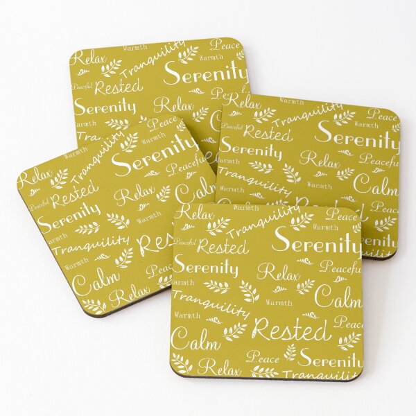 Item preview, Serenity, Relaxation and Mindfulness in Achillea Mustard designed and sold by OByD.