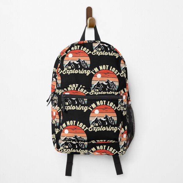 Item preview, Vintage Retro Sunset Mountain Silhouette Hiking  designed and sold by Flessner97.