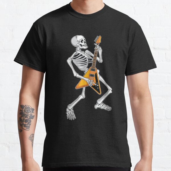 Skeleton Guitar Music Axeman HEAT PRESS TRANSFER for T Shirt Sweatshirt 059 