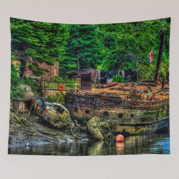 Item preview, Barge Wreck On River Wear designed and sold by axp7884.