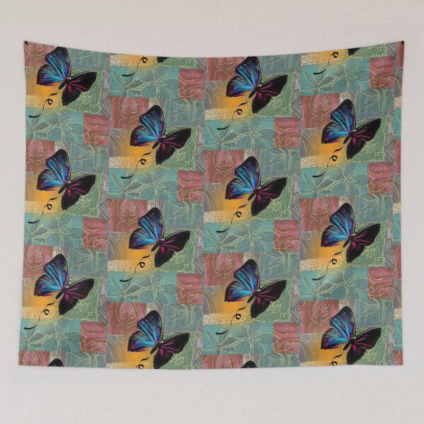 Item preview, Patchwork butterfly balloon T-shirt  designed and sold by Africa C. Williams.