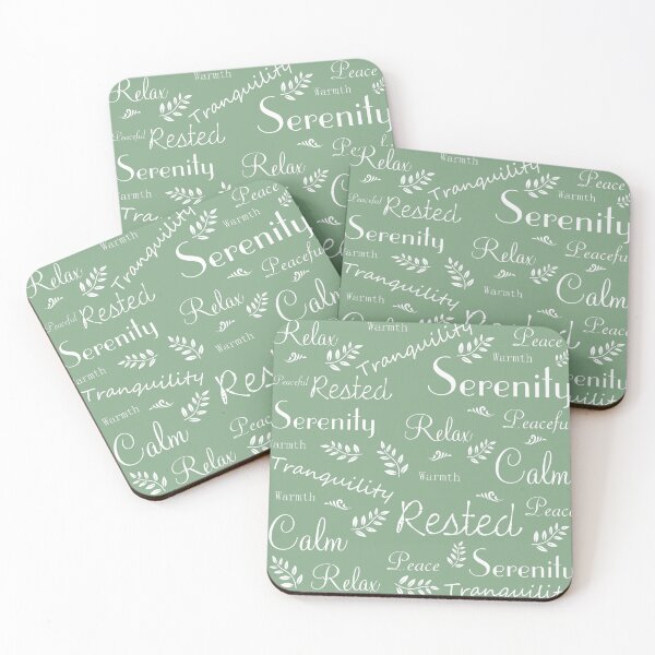 Item preview, Serenity, Relaxation and Mindfulness in Sage Green designed and sold by OByD.
