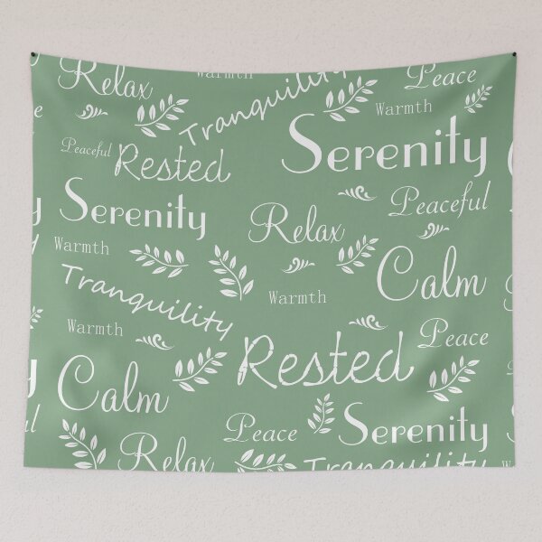Item preview, Serenity, Relaxation and Mindfulness in Sage Green designed and sold by OByD.