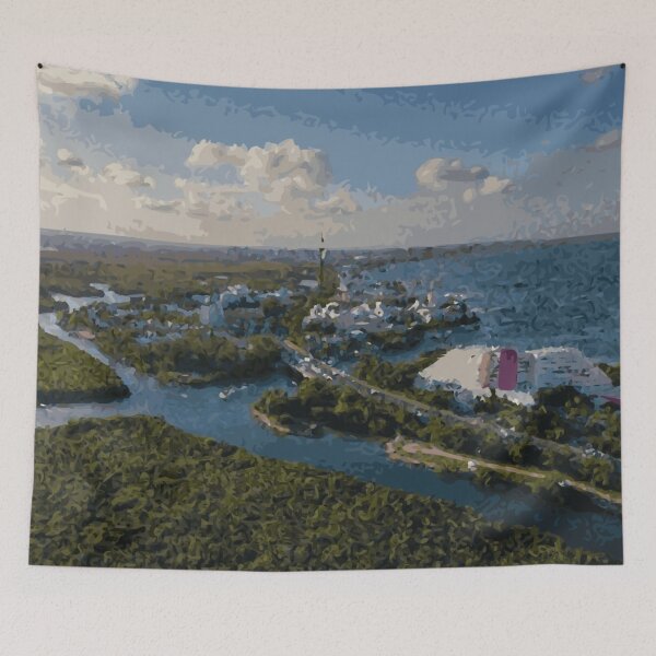 Item preview, MEXICO Cancún Kukulcan Boulevard designed and sold by VoyageVectors.