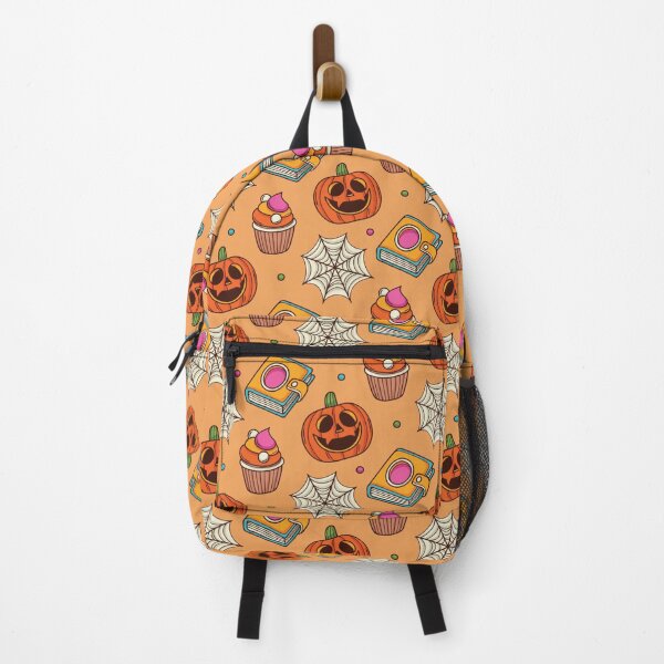 Item preview, Pumpkin and spider webs orange Halloween pattern designed and sold by Arne Smet.