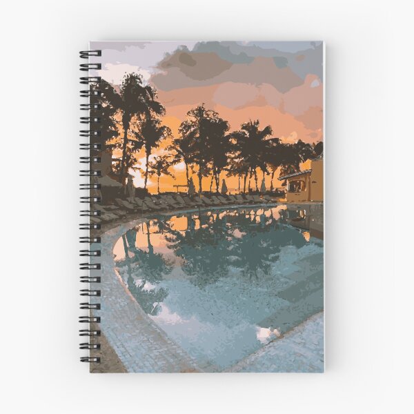 Item preview, MEXICO Cancún Pool Sunset designed and sold by VoyageVectors.