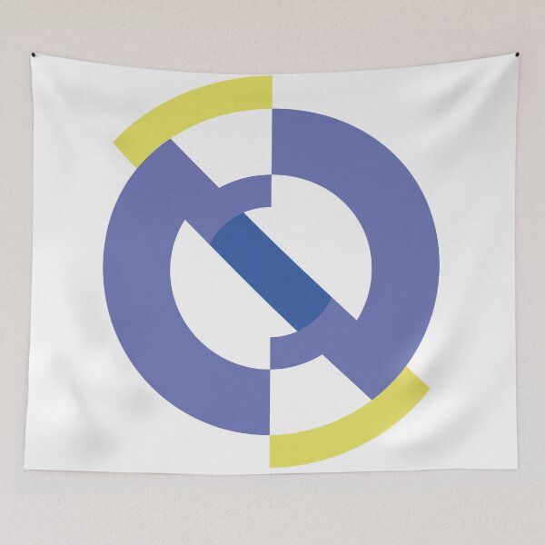 Item preview, Geometric blue purple modern designed and sold by Carolina Salazar.