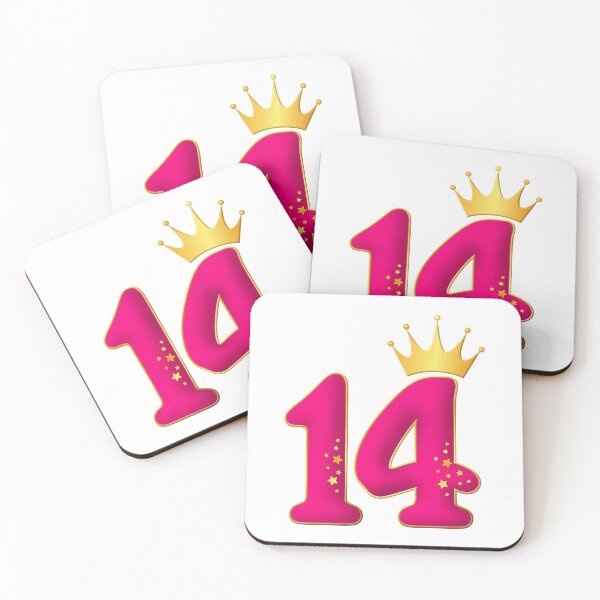 Item preview, 14 años, diseño de fiesta de cumpleaños para niñas. 14 y corona designed and sold by iclipart.