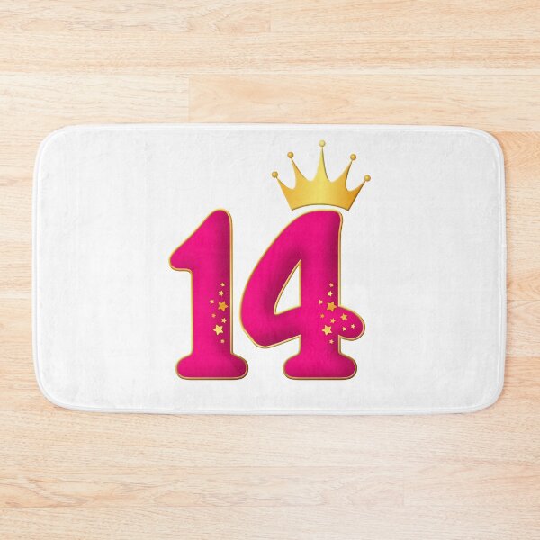 Item preview, 14 Years Old, Birthday party design for girls. 14 and crown designed and sold by iclipart.