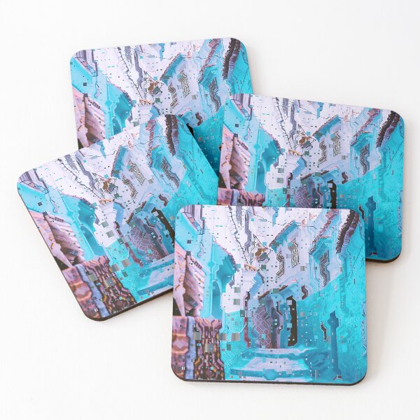 Item preview, Morocco Blue and White Alley Glitch Art designed and sold by glitchhub.