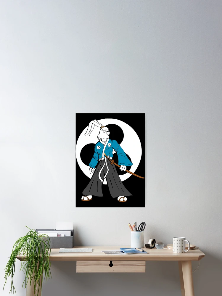 Thumbnail 2 of 3, Poster, Samurai Rabbit designed and sold by Flessner97.