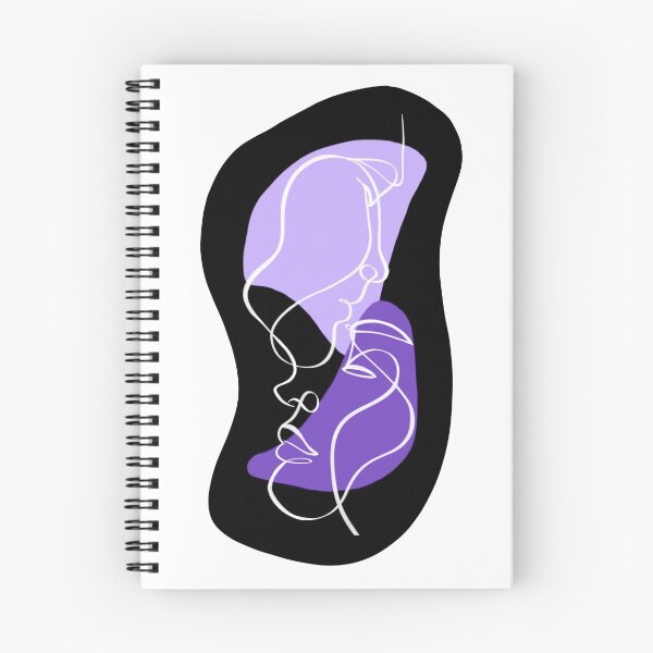 Item preview, One line face art violet & purple  designed and sold by Mywaytothehigh.