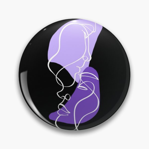 Item preview, Copy of One line face art violet & purple  designed and sold by Mywaytothehigh.