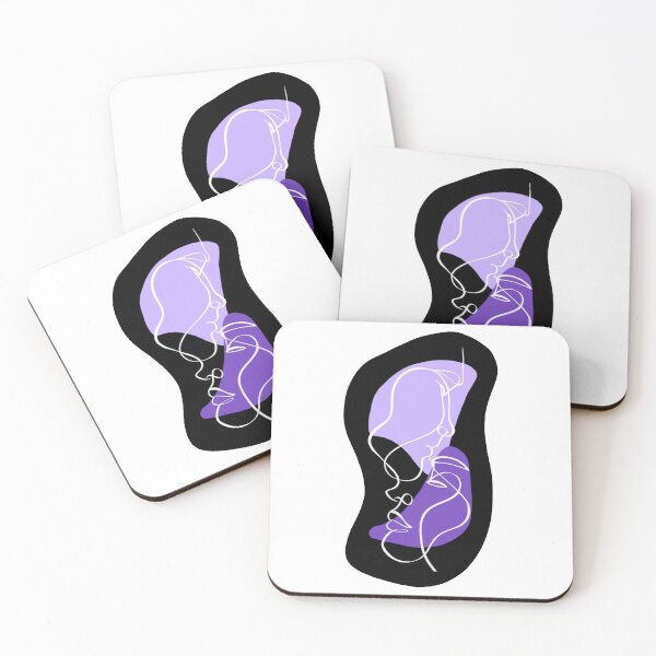 Item preview, Copy of One line face art violet & purple  designed and sold by Mywaytothehigh.