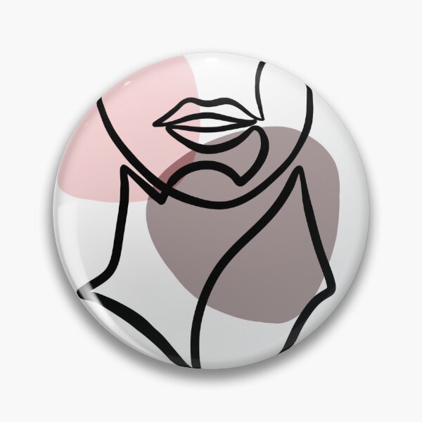 Item preview, One line face art pink  designed and sold by Mywaytothehigh.