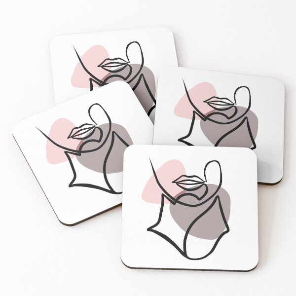 Item preview, One line face art pink  designed and sold by Mywaytothehigh.