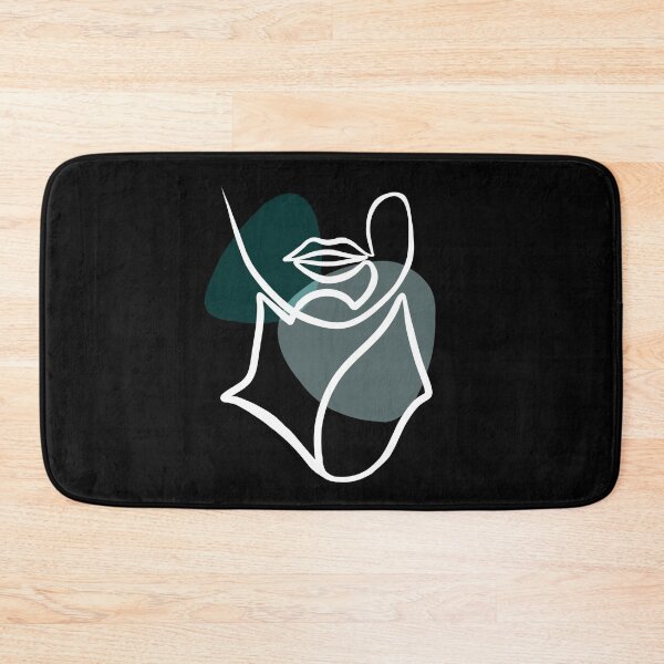 Item preview, Copy of One line face art dark green black designed and sold by Mywaytothehigh.