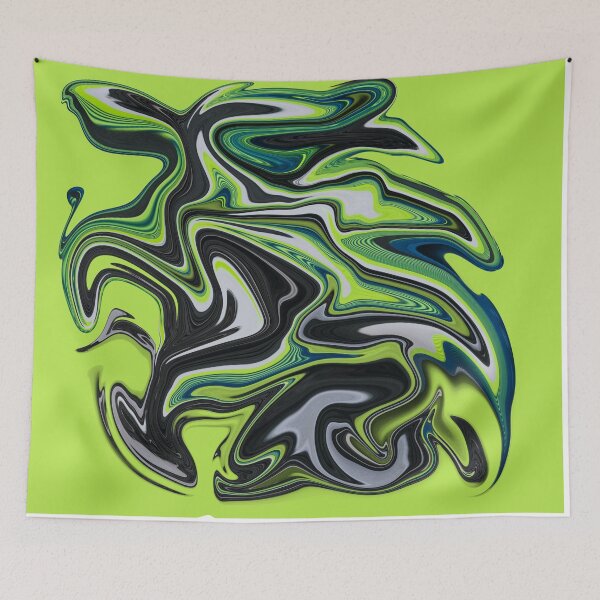 Item preview, Green Palette Abstract Painting Color Study Series C-33 designed and sold by ZekeArtPrints.
