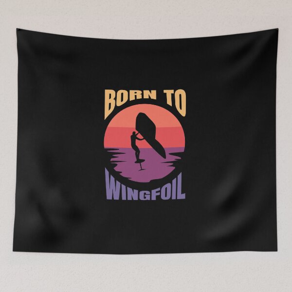 Item preview, Surf Born to Wingfoil Wingfoiler Gift Idea designed and sold by vicoli-shirts.