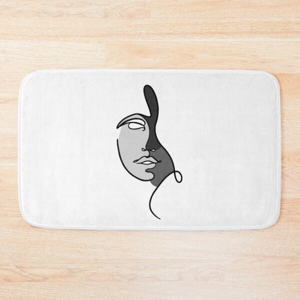 Item preview, One line face art grey   designed and sold by Mywaytothehigh.