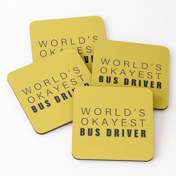 Item preview, World's okayest Bus Driver,Funny School Bus Driver Gift | designed and sold by Boom-llqb.