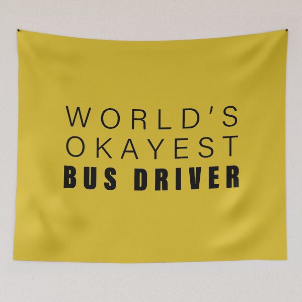 Item preview, World's okayest Bus Driver,Funny School Bus Driver Gift | designed and sold by Boom-llqb.