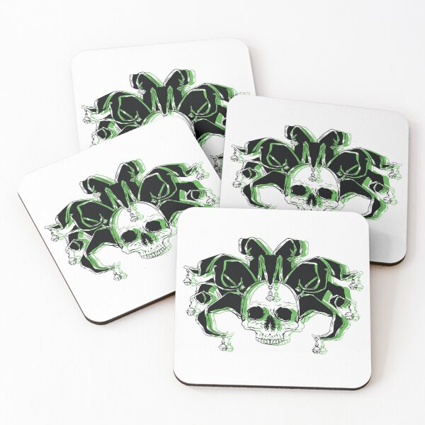Item preview, Jester Skull Green  designed and sold by ZethTheReaper19.
