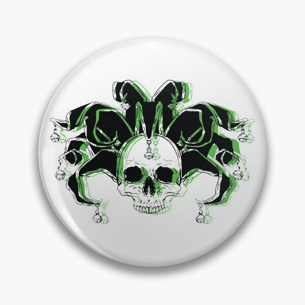 Item preview, Jester Skull Green designed and sold by ZethTheReaper19.