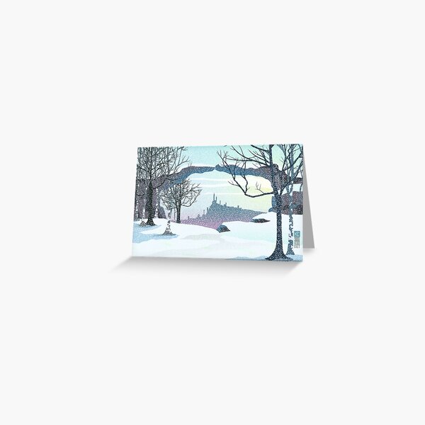 Distant Dreams in Winter Greeting Card