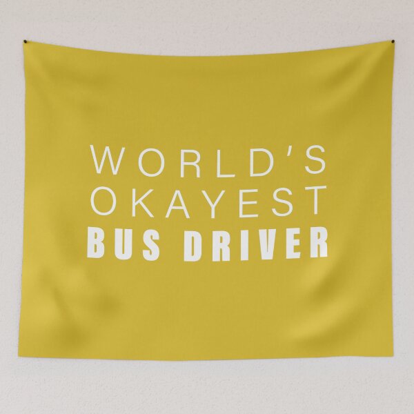 Item preview, World's okayest Bus Driver,Funny School Bus Driver Gift | designed and sold by Boom-llqb.