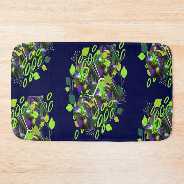 Item preview, Colorful Abstraction with Leaves, nr 2, Bold Vibrant Abstraction, graphic psychedelic abstract art, trippy graphic psychedelic arte abstracto designed and sold by Adri Barnard.