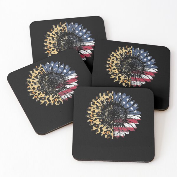 Item preview, Sunflower American Flag Leopard designed and sold by patsa4.