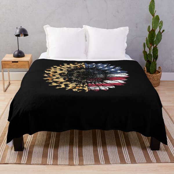 Item preview, Sunflower American Flag Leopard designed and sold by patsa4.