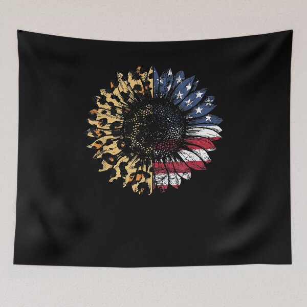 Item preview, Sunflower American Flag Leopard designed and sold by patsa4.