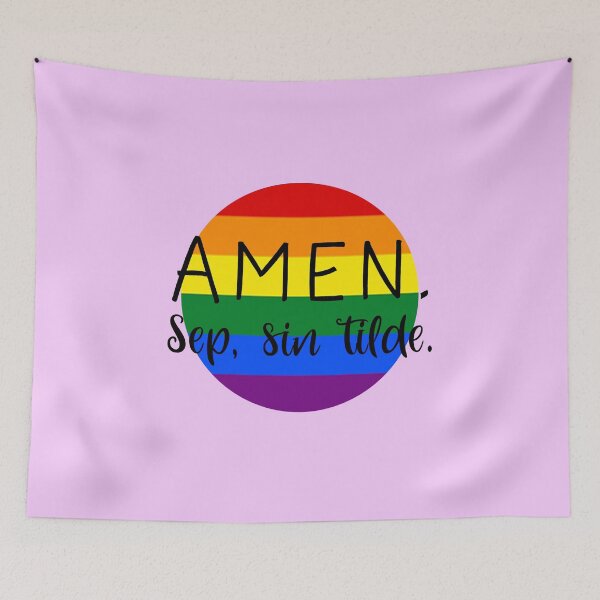 Item preview, Amen, Sep, Sin Tilde LGBT Pride Flag designed and sold by poisondesign.