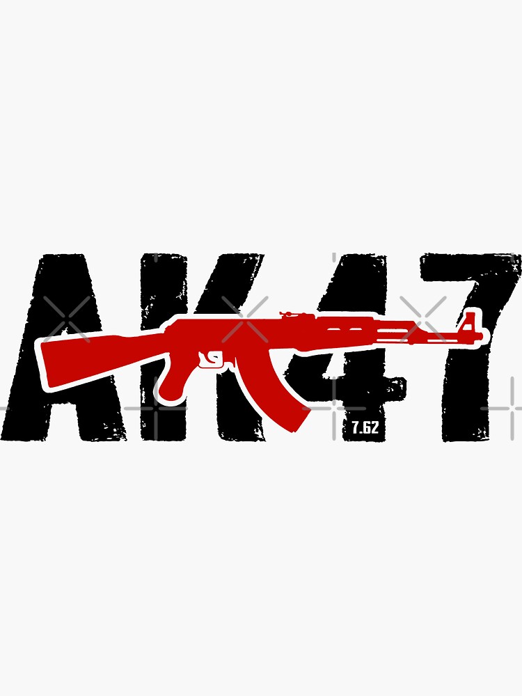 AK - 47 (AKM) assault rifle black silhouette Stock Photo - Alamy