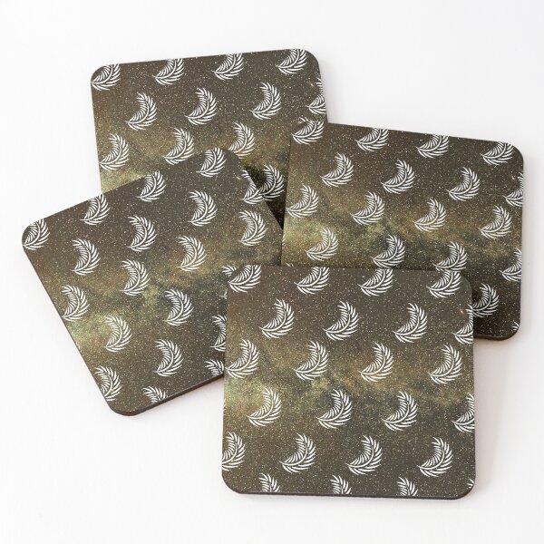 Item preview, fern leaves with background of galaxy designed and sold by KheinJohn.